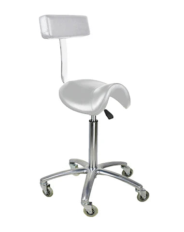 SADDLE STOOL HZ6001 WHITE