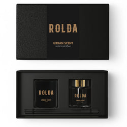 Rolda - Men's Urban Scented Candle & Reed Oil Diffuser Sticks Gift Set