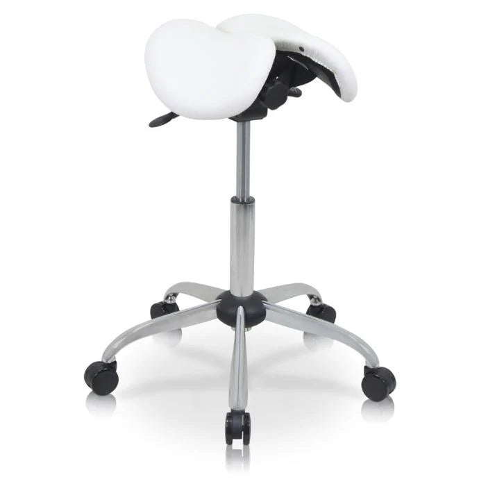 SADDLE STOOL HZ6014 WHITE