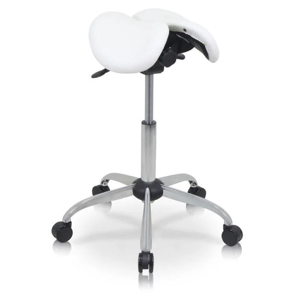 SADDLE STOOL HZ6014 WHITE