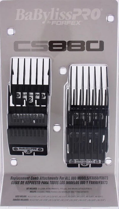 BABYLISS PRO ATT/COMB 8 PC SET #FXCS880 BK ( 074108329516)