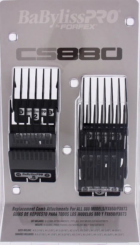 BABYLISS PRO ATT/COMB 8 PC SET #FXCS880 BK ( 074108329516)
