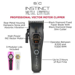 Instinct Metal Professional Hair Clipper with IN2 Vector Motor